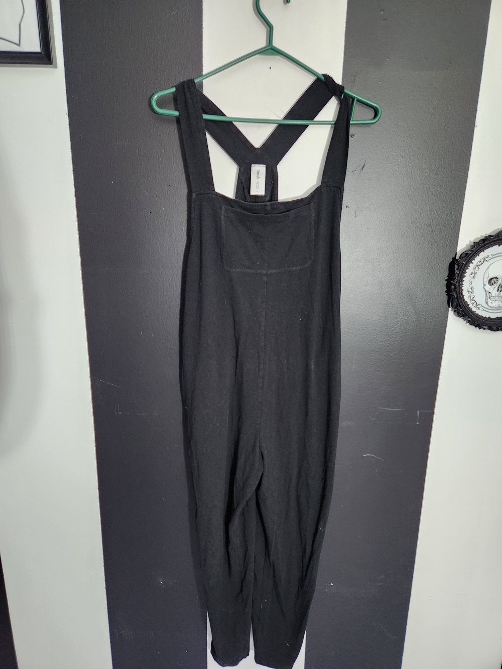 Smash + Tess Black Knit Crossback Top